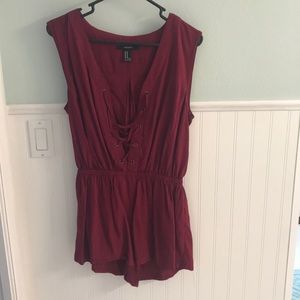 Maroon Romper
